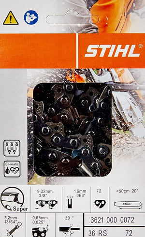 Stihl 36210000072 36 RS 72 dl 20" Chainsaw Chain
